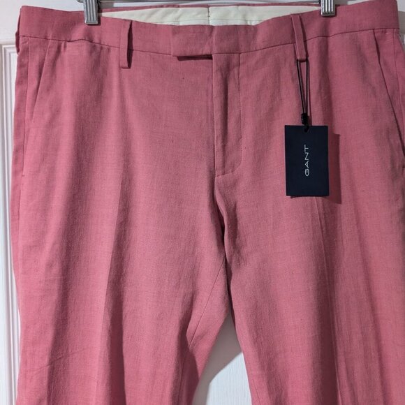 Gant | Stretch Linen Suit Pants In Blush Pink - Picture 5 of 11